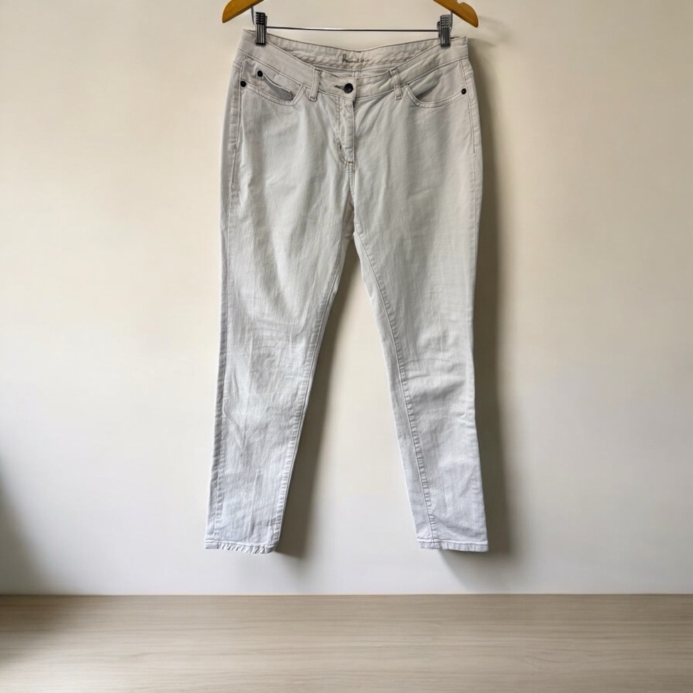 BODEN Women's‎ White/Cream JLow Rise Slim Jeans Size 14